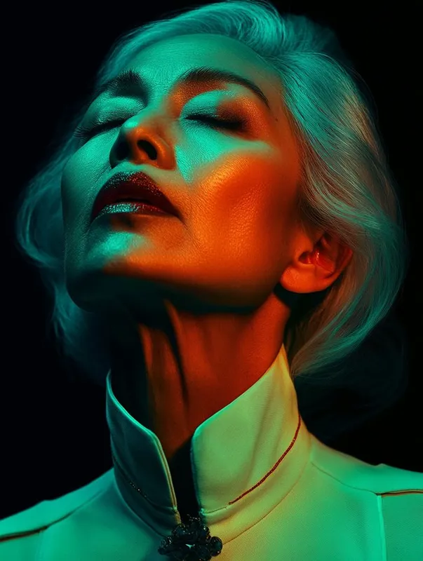 Futuristic Neon Train Station - Пример 3