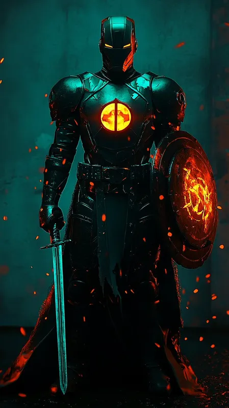 Futuristic Neon Train Station - Пример 4