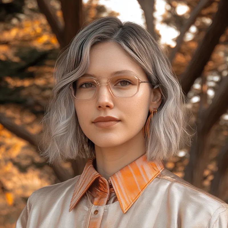 Futuristic Elegance in Metallic Hues - Пример 3