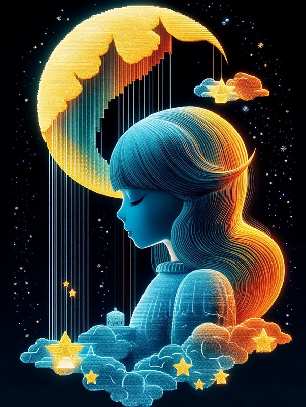 Dreamy Celestial Illustration - Пример 2