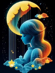 Dreamy Celestial Illustration - Пример 1