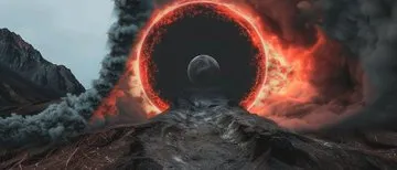 Surreal Cosmic Eclipse - Пример 2