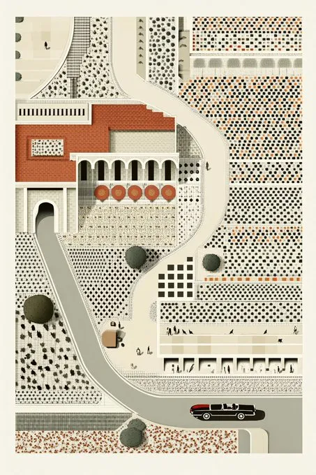 Mid-Century Geometry Dream - Пример 2