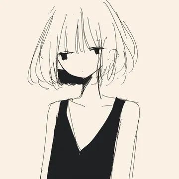 Minimalist Line Art Portrait - Пример 2