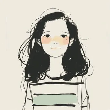 Minimalist Line Art Portrait - Пример 3