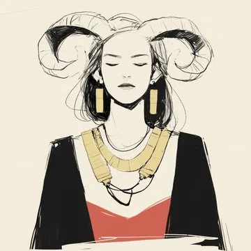 Minimalist Line Art Portrait - Пример 4