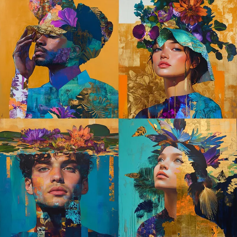 Floral Dreamscape Portraits - Пример 2