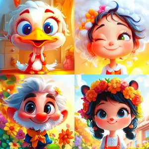 Floral Dreamscape Portraits - Пример 3
