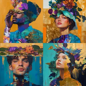 Floral Dreamscape Portraits - Пример 1