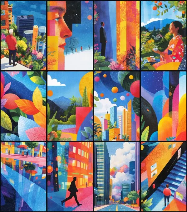 Vibrant Urban Dreamscape - Пример 2