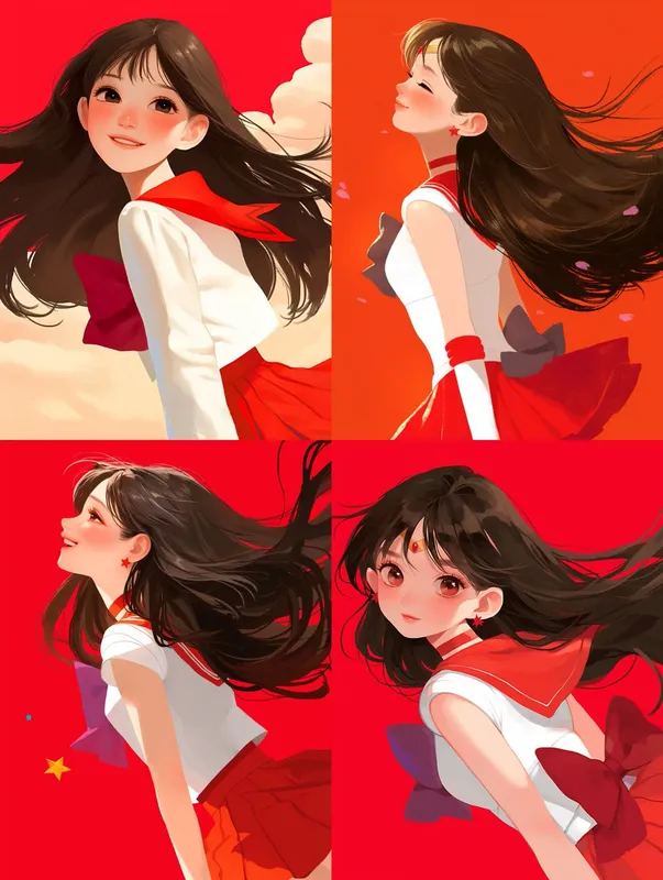 Vibrant Anime Portraits - Пример 1