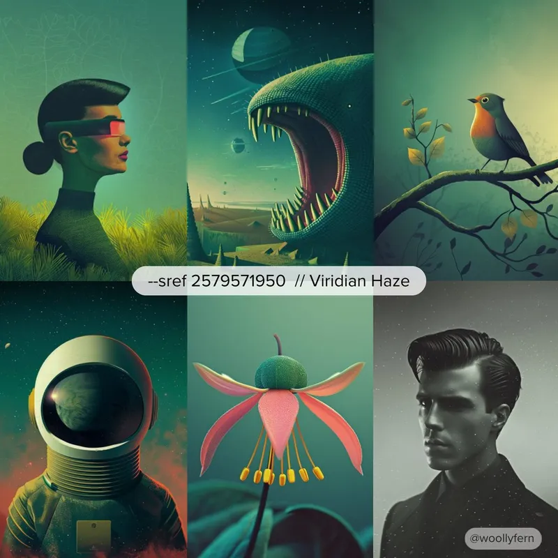 Surreal Viridian Dreamscape - Пример 2