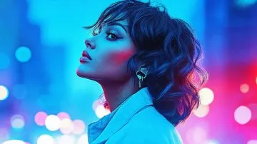 Vibrant Neon Portrait - Пример 2