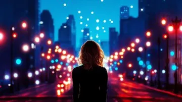 Vibrant Neon Portrait - Пример 4