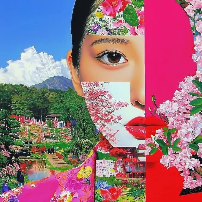 Vibrant Floral Surrealism - Пример 4