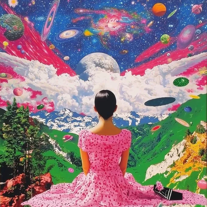 Vibrant Floral Surrealism - Пример 1