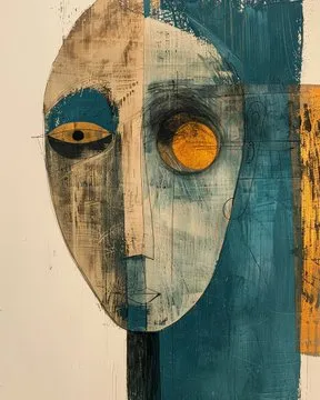 Abstract Expressionist Portrait - Пример 4