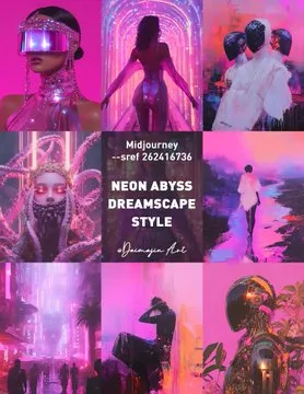 Neon Dreamscape - Пример 4