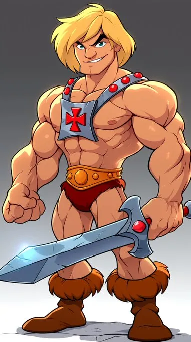 Vibrant Cartoon Hero - Пример 2