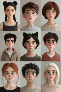 Vibrant Anime Style Portrait - Пример 3