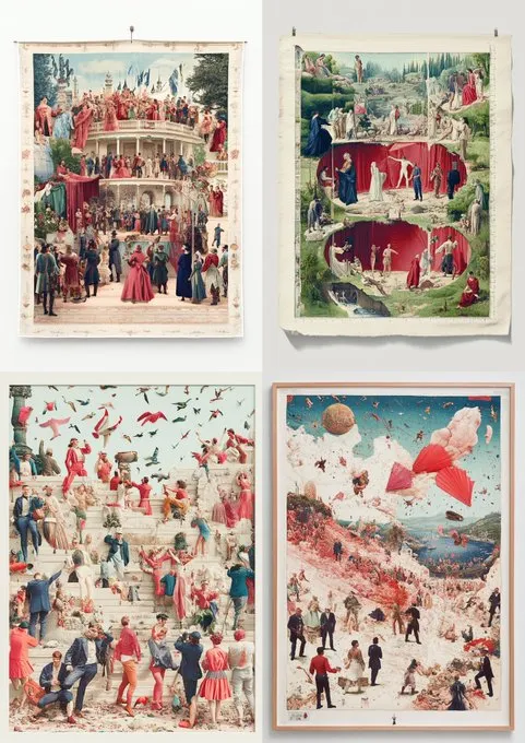 Surreal Historical Collage - Пример 1