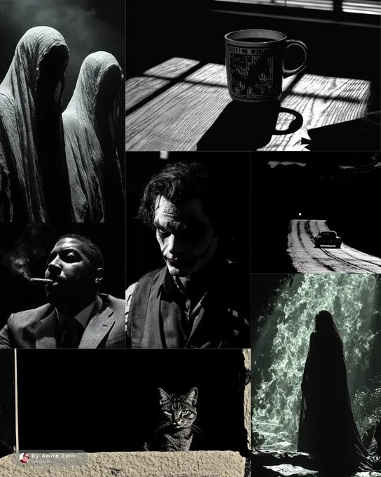 Cinematic Noir Stillness - Пример 2