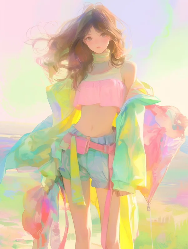 Dreamy Pastel Anime Style - Пример 2