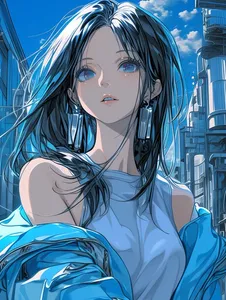 Futuristic Anime Aesthetic - Пример 1