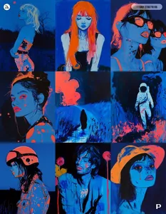 Neon Surrealism Collage - Пример 1