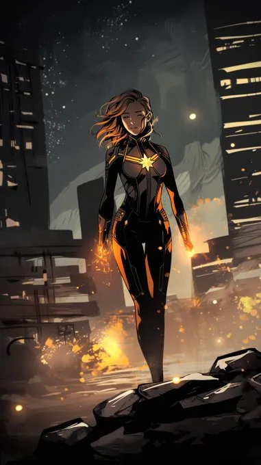 High-Contrast Comic Aesthetic - Пример 3