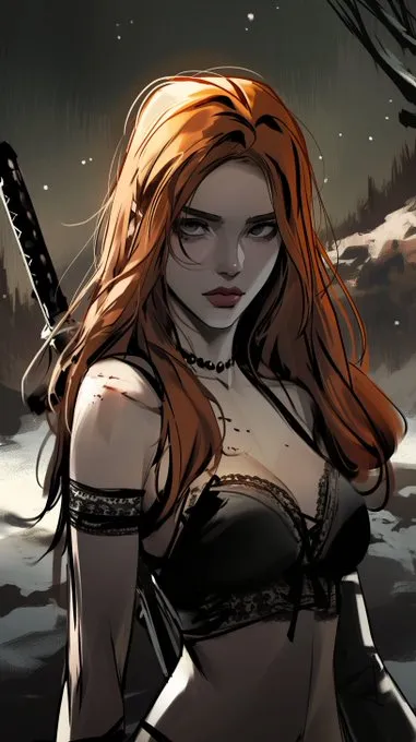 High-Contrast Comic Aesthetic - Пример 4