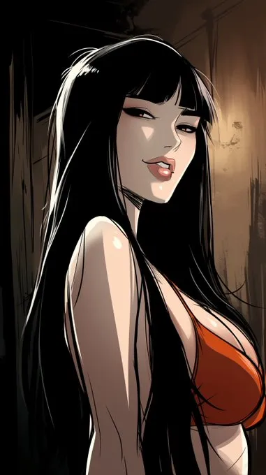 High-Contrast Comic Aesthetic - Пример 1