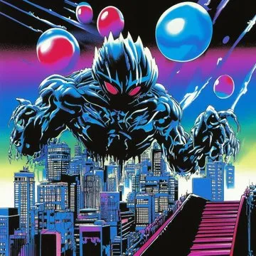 Neon Comic Apocalyptic - Пример 2