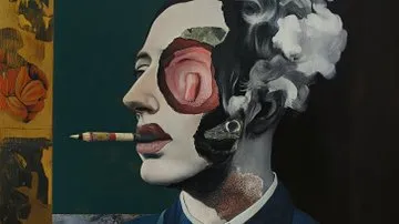 Surrealist Portrait with Abstract Elements - Пример 1