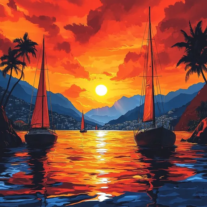 Vibrant Sunset Harmony - Пример 3