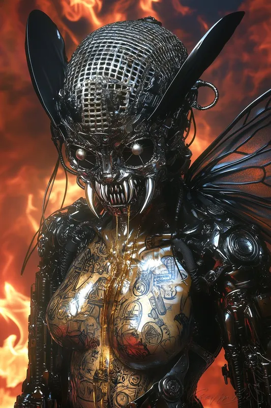 Futuristic Monochrome with Orange Accents - Пример 3