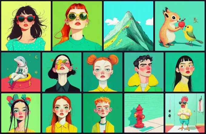 Colorful Pop Art Portraits - Пример 2