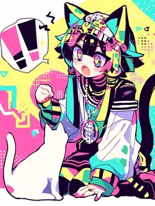 Vibrant Pop-Punk Anime Fusion - Пример 1