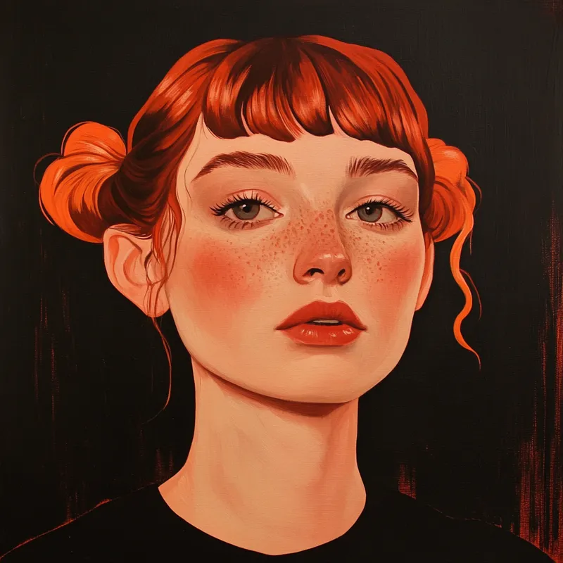 Vibrant Retro Portrait - Пример 1