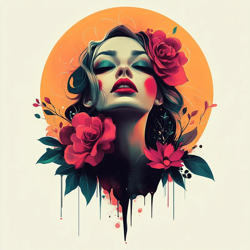 Vibrant Cosmic Surrealism - Пример 3