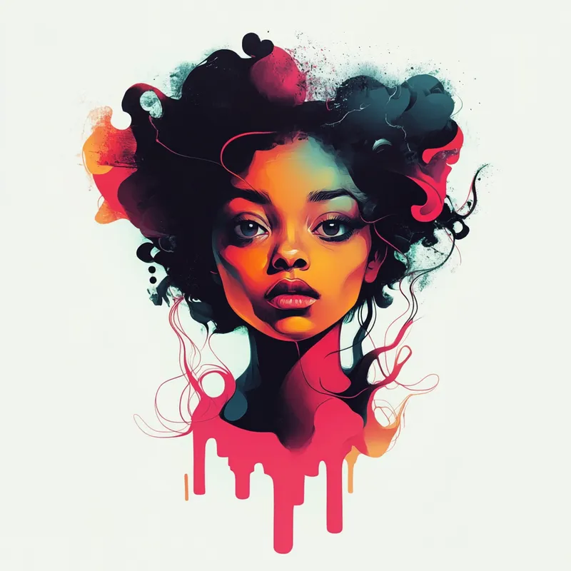 Vibrant Cosmic Surrealism - Пример 4