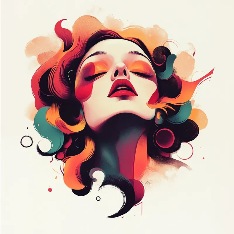 Vibrant Cosmic Surrealism - Пример 1