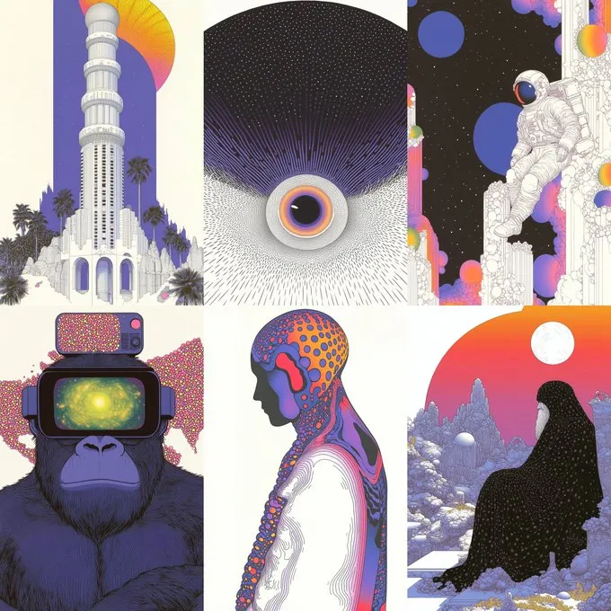 Psychedelic Cosmic Imagery - Пример 1