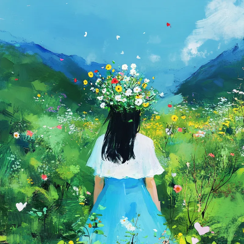 Floral Serenity Bliss - Пример 3