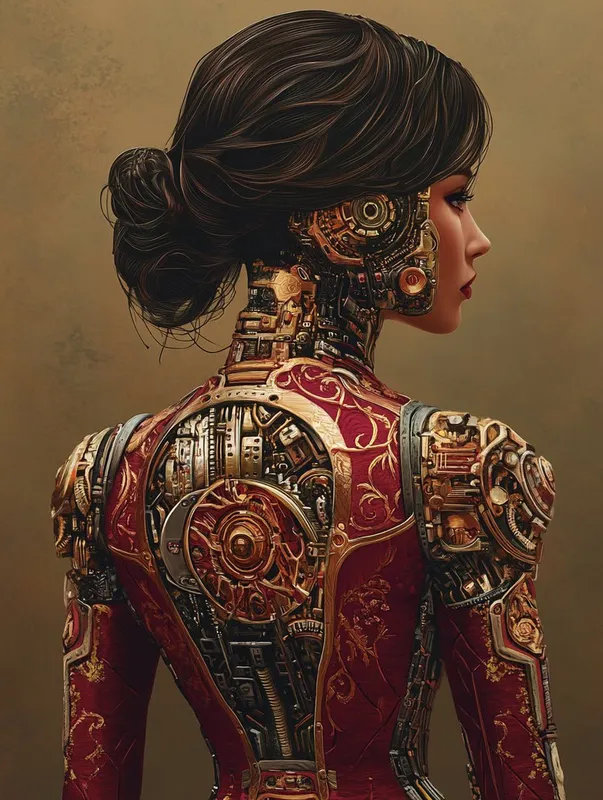 Opulent Steampunk Elegance - Пример 2