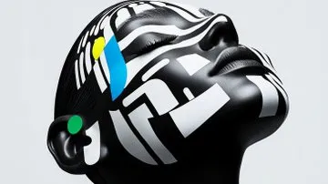 Abstract Geometric Face Art - Пример 2