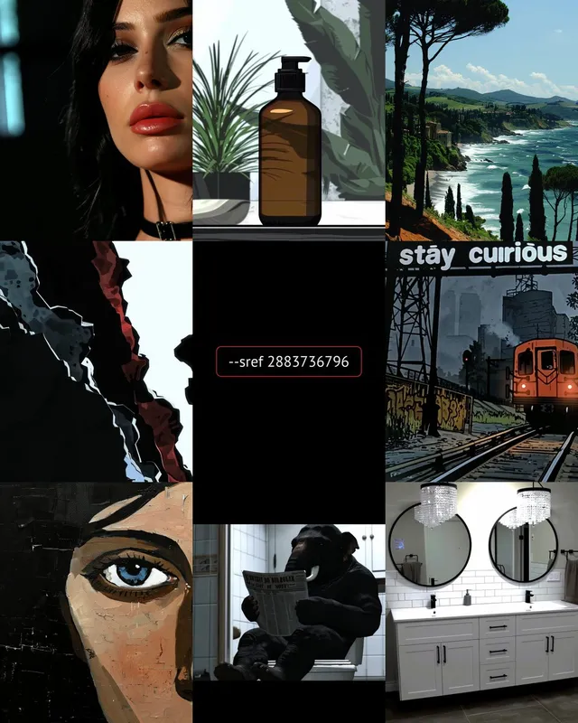 Dramatic High-Contrast Collage - Пример 2