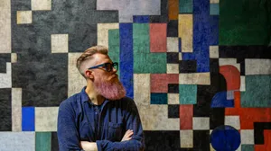 Vibrant Geometric Abstraction - Пример 1