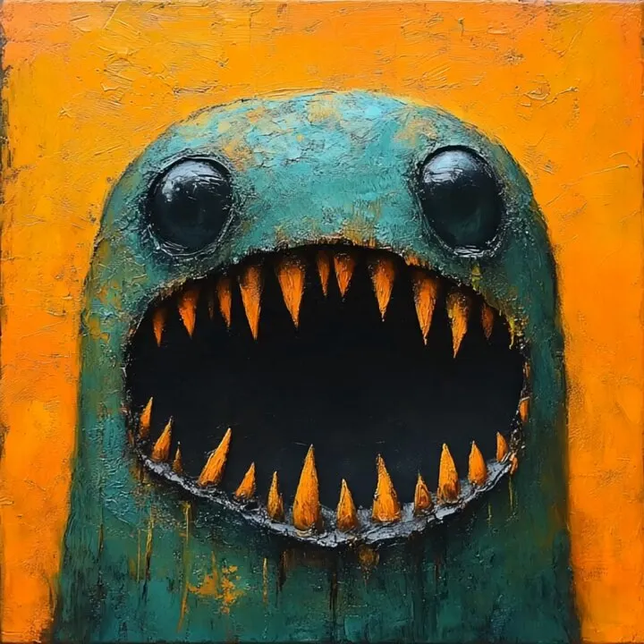 Whimsical Abstract Monster - Пример 2