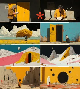 Surreal Minimalism with Bold Contrast - Пример 1